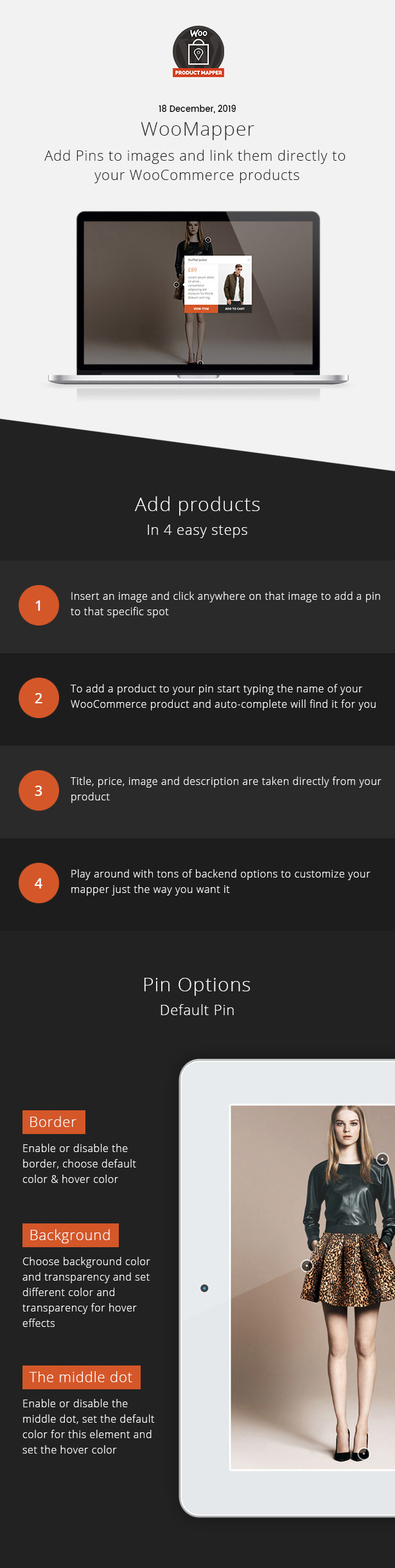 WooMapper - WordPress Hotspot Plugin, Mostrar productos WooCommerce, Agregar pines a las imágenes - 1